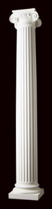 Design #131 - Wood - Roman Ionic w/Necking capital and Attic base - All sizes available