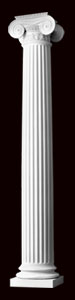 Design #147 - Wood - Greek Erechtheum w/ Decorative Necking and Attic Base - All Sizes Available