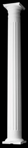 Design #461 - Stock Colonial Wood - Tuscan capital and base - 8" x 8'-0"