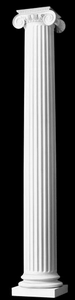 Design #129 - wood - Roman Ionic capital - Attic base - All sizes available