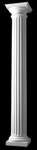 Roman Doric Order - Fluted Round Ionic Flutes Doric Base