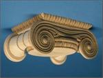 Greek Ionic Erechtheum capital - stain-grade (round)