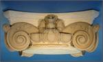 Italian Renaissance Ionic Pellegrini capital - stain-grade (round)
