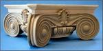 Modern Ionic semi-classic capital - stain-grade (round)
