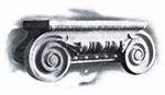 Roman Ionic Marcellus capital - stain-grade - pilaster
