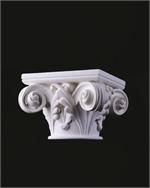 Gothic Notre Dame capital - stain-grade (round)