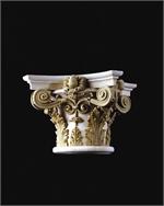 Italian Renaissance Corinthian Sansovino capital - stain-grade (round)