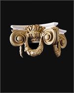 Italian Renaissance Ionic Scamozzi with Festoons capital -stain-grade round