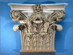 Roman Corinthian Pantheon capital - stain-grade - pilaster